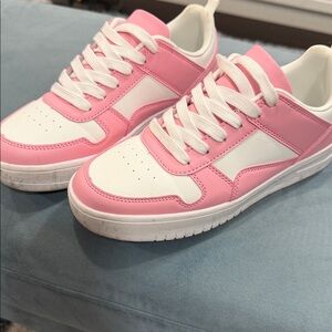 Pink and White Sneakers